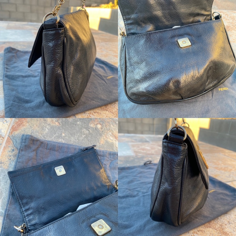 SOLD Fendi Fendista Pochette Leather Crossbody Bag - Picture 9 of 16
